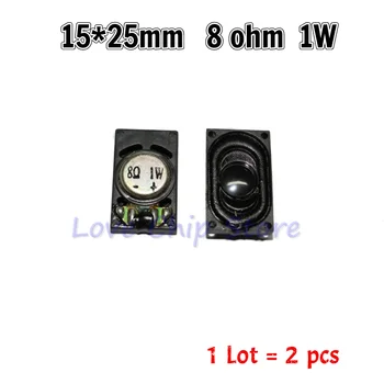 사각 노트북 스피커 혼, 1525 2515 라우드 스피커, 4/8 옴, 1 와트, 2 와트, 8R, 4R, 25x15mm, 15x25mm, 두께 6mm, 2 개