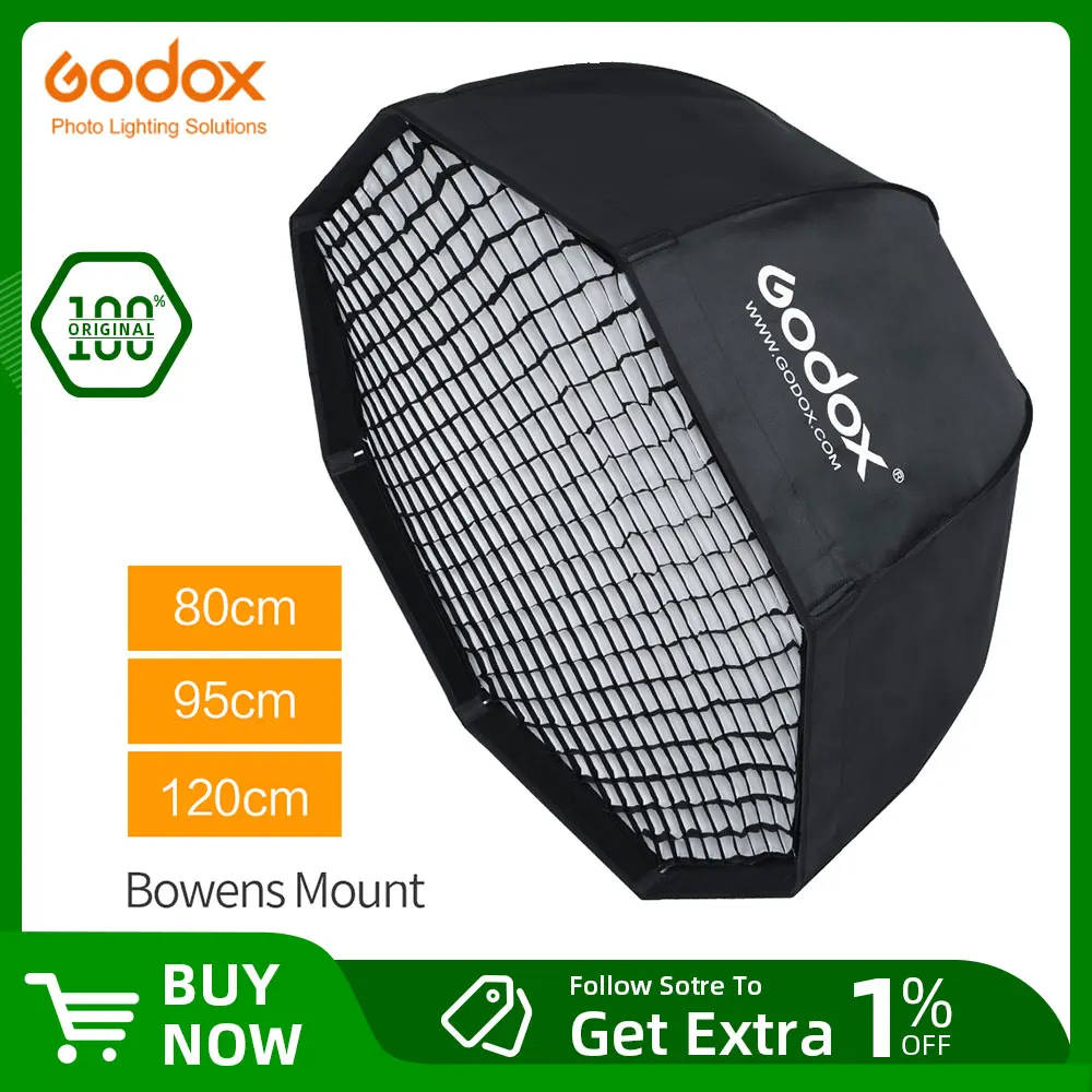softbox reflector godox 95cm umbrella octa softbox