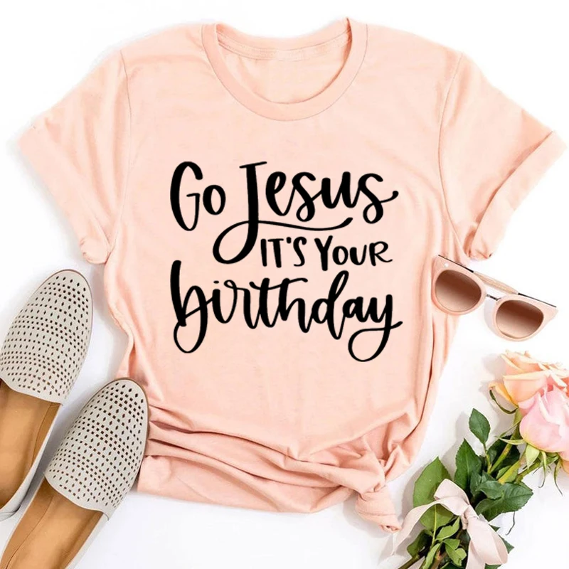 

Go Jesus Birthday Shirt Jesus Shirt Religious Vintage Clothes Pray Tee Church Women Clothes Unisex Tee Women Shirt m