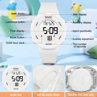 Montres pour femmes, montre de mode avec affichage de définition LED haute résolution, montre numérique électronique multifonction étanche 2