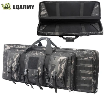 81 97 106 122cm Tactical Gun Bag - Double Rifle Case - Molle Rifle Bag - Sniper Airsoft Gun Case - Backpack Hunting Gun Holster 1
