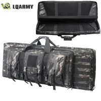 81 97 106 122cm Tactical Gun Bag Double Rifle Case  Molle Rifle Bag Sniper Airsoft Gun Case Backpack Hunting Gun Holster 1