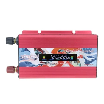 อินเวอร์เตอร์คลื่นไซน์บริสุทธิ์ DC 12V เป็น AC 220V 300W ตัวแปลงแรงดันไฟฟ้า อะแดปเตอร์แปลงไฟ อินเวอร์เตอร์พลังงานแสงอาทิตย์ LED แบบยูนิเวอร์แซล 1