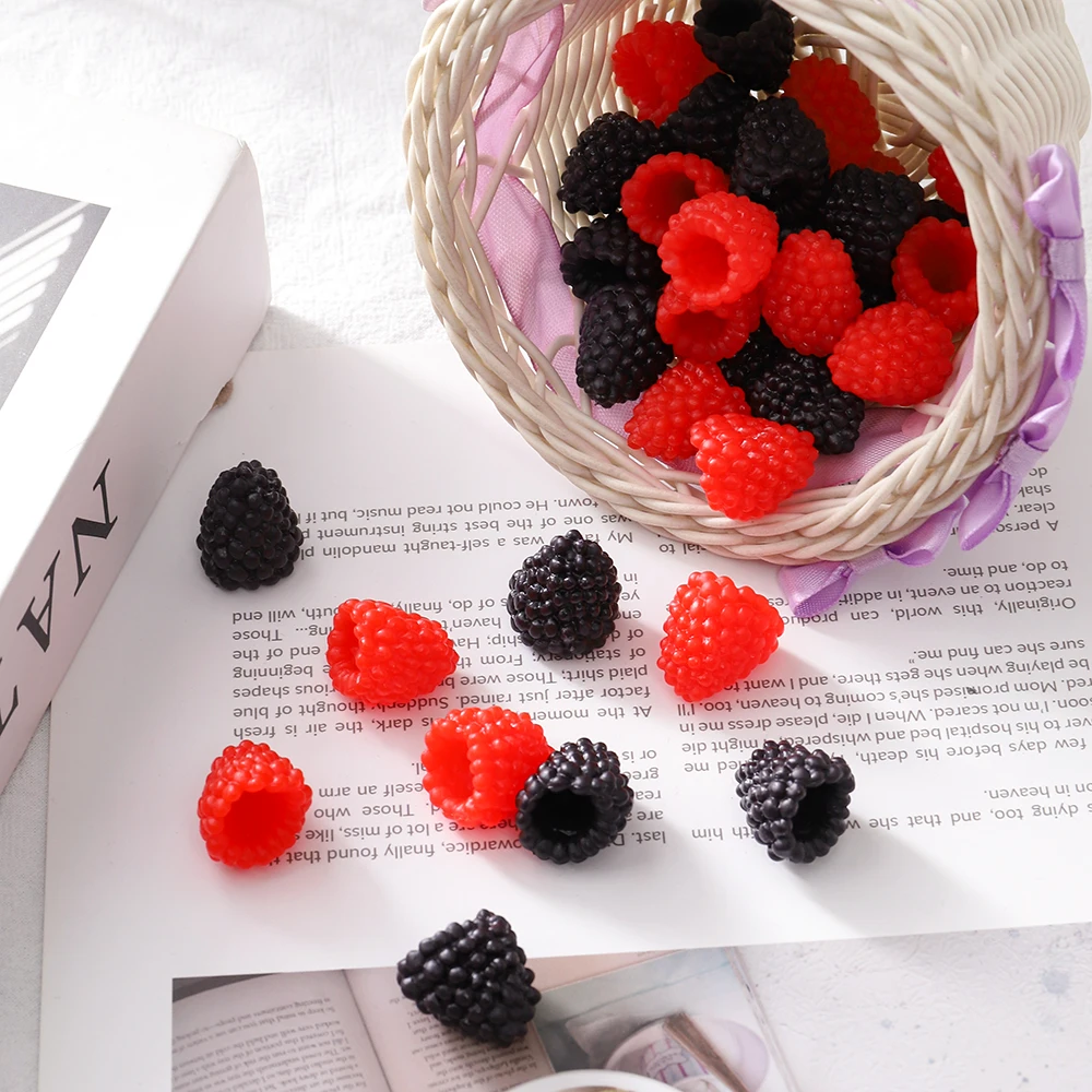 10/20 Stück rote künstliche Brombeeren, 2 cm, künstliche Früchte für Zuhause, Zimmer, Tischdekoration, Hochzeit, Party, DIY, Kuchendekoration – Detail 4