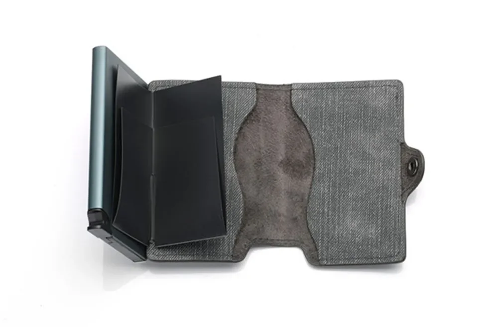 RFID Credit Card Holder Wallet With Money Clip Men High Quality Mini Bag Woman Fashion Smart purse Gift