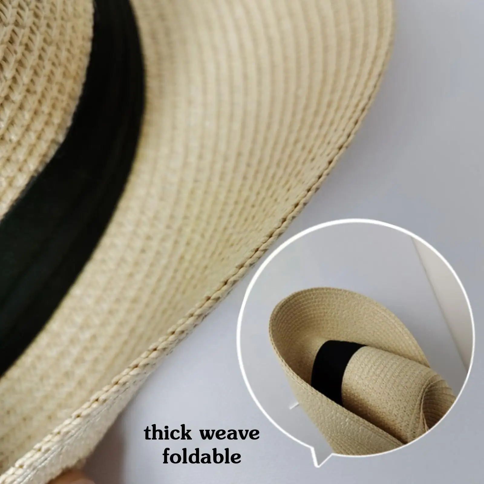 

Summer Hat Adjustable Classic Panama Hat Handmade In Ecuador Sun Hats For Women Man Beach Straw Hat For Men UV Protection C B4X8