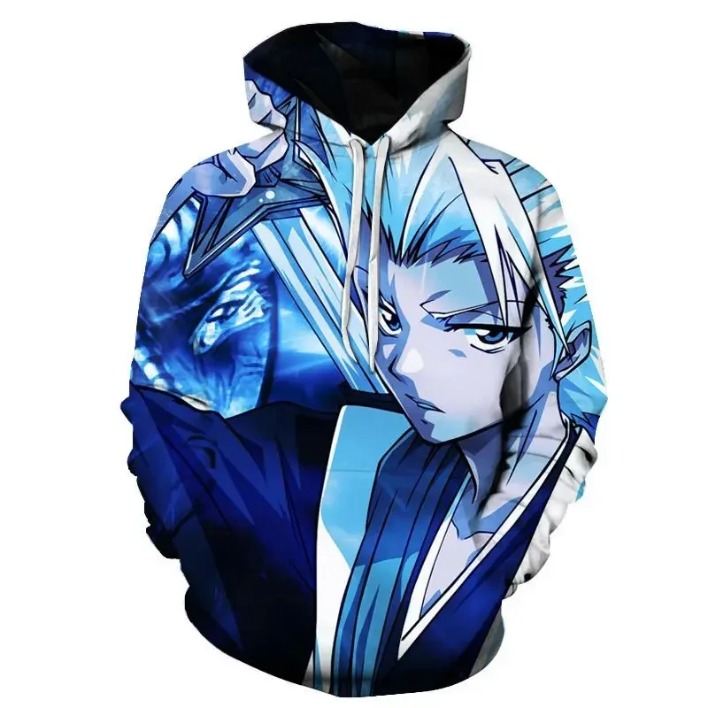

2023 New Autumn Winter Trendy Hoodie Men Anime Bleach 3D Printed Hooded Sweatshirts Hip Hop Streetwear Fashion Casual Pullover