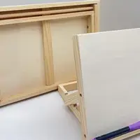Desktop wooden easel Adjustable Angle canvas painting stand Portable folding Painting Easel for sketching watercolor bracket 4