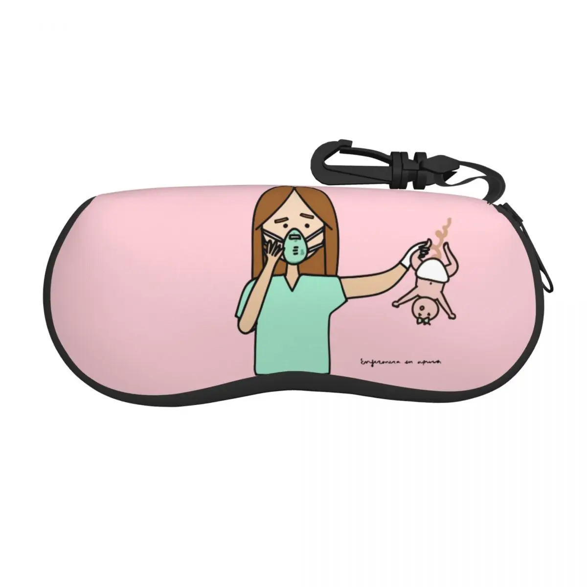 

Custom Funny Cartoon Nurse Shell Glasses Case Unisex Cool Health Care Nursing Doctors Eyeglasses Case Sunglasses Protector Box