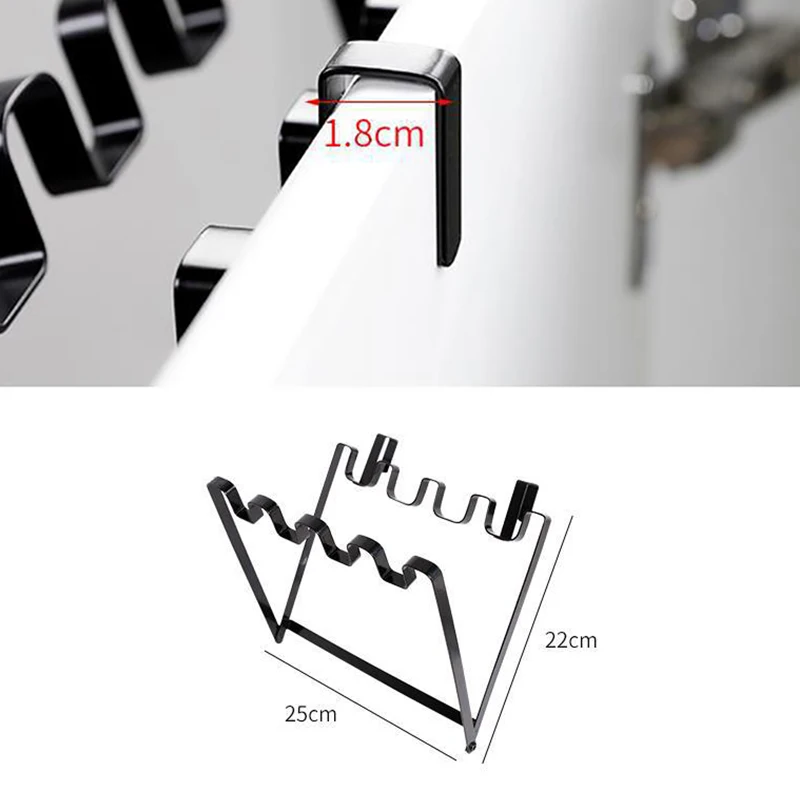 Kitchen Trash Rack Cabinet Door Garbage Bags Holder Multi-function Cabinet Rubbish Storage Bag Plastic Rack Support Holder
