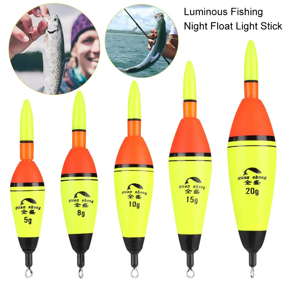 5g/8g/10g/15g/20g/30g/40g/50g/60g/80g/100g Fishing Floats EVA Luminous  Fishing Night Light Stick Floats Sea Rock Fishing Floats