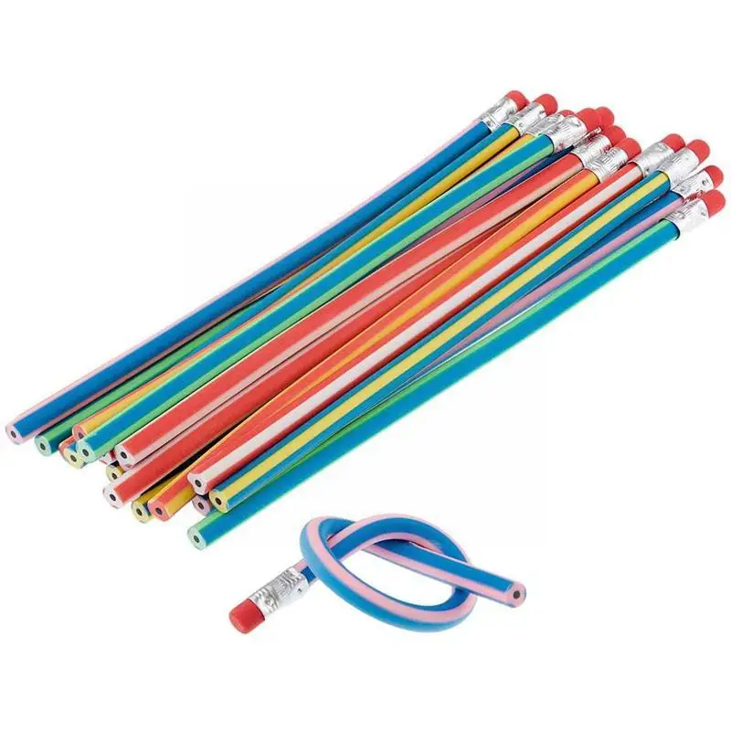 

10/20Pcs Soft Flexible Bendy Pencils Band Kids Pencil Bend Soft Children Stationery Student Pencil Fun School