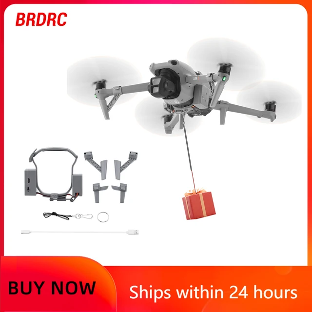 BRDRC Airdrop System for DJI Air 3/Air 3S Quick Release Thrower for Fishing Marriage Gifts Drone Rescue Accessories 1