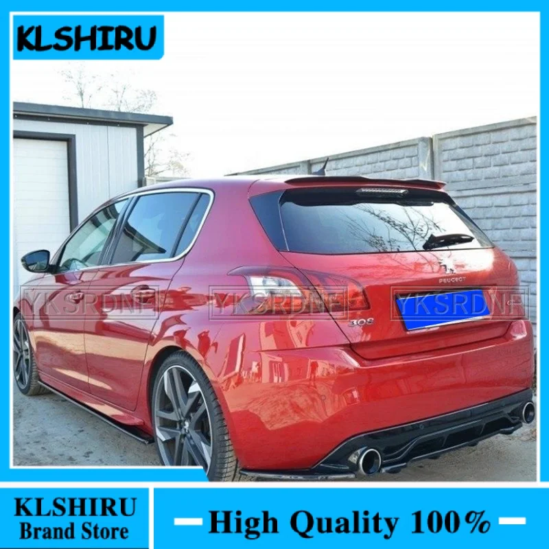 

Задний спойлер на крышу для Peugeot 308 GTI 2015-2020, универсальный спойлер для хэтчбека 308, заднее крыло автомобиля из АБС-пластика