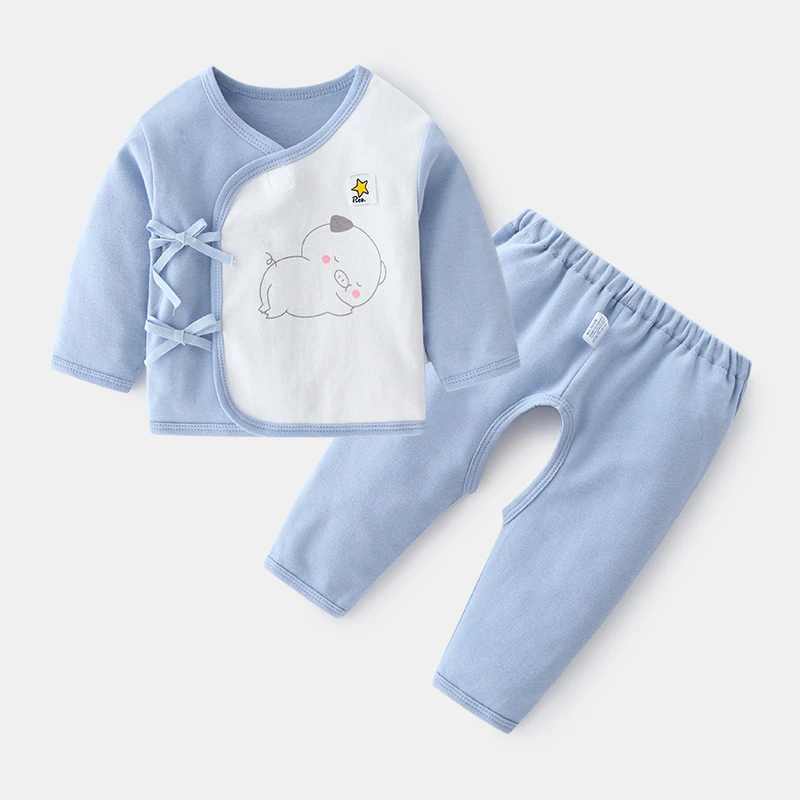 Ropa interior para bebé de 0, 3 y 6 meses, traje de manga larga, Tops +  Pantalones, disfraz Infantil, conjunto de pijamas para recién nacido,  conjuntos estampados para bebé, niña y niño| | - AliExpress