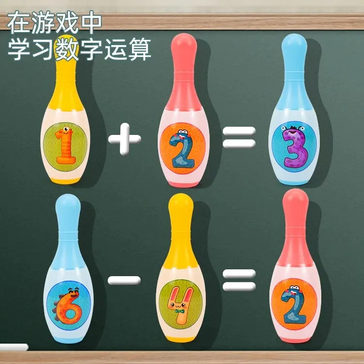 Children's Vitality Sports Bowling Leisure Indoor Sports Games Digital Bowling Kindergarten Children's Interactive Toys