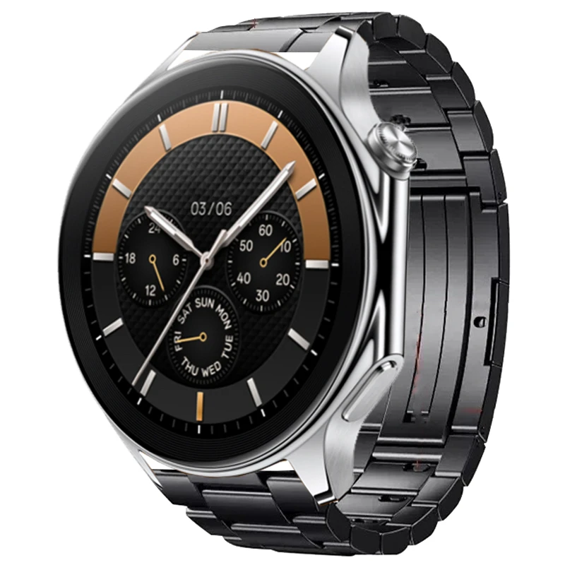 Luxury Titanium Metal Strap: Premium Business Bracelet Wristband 22mm Ultimate Link Design