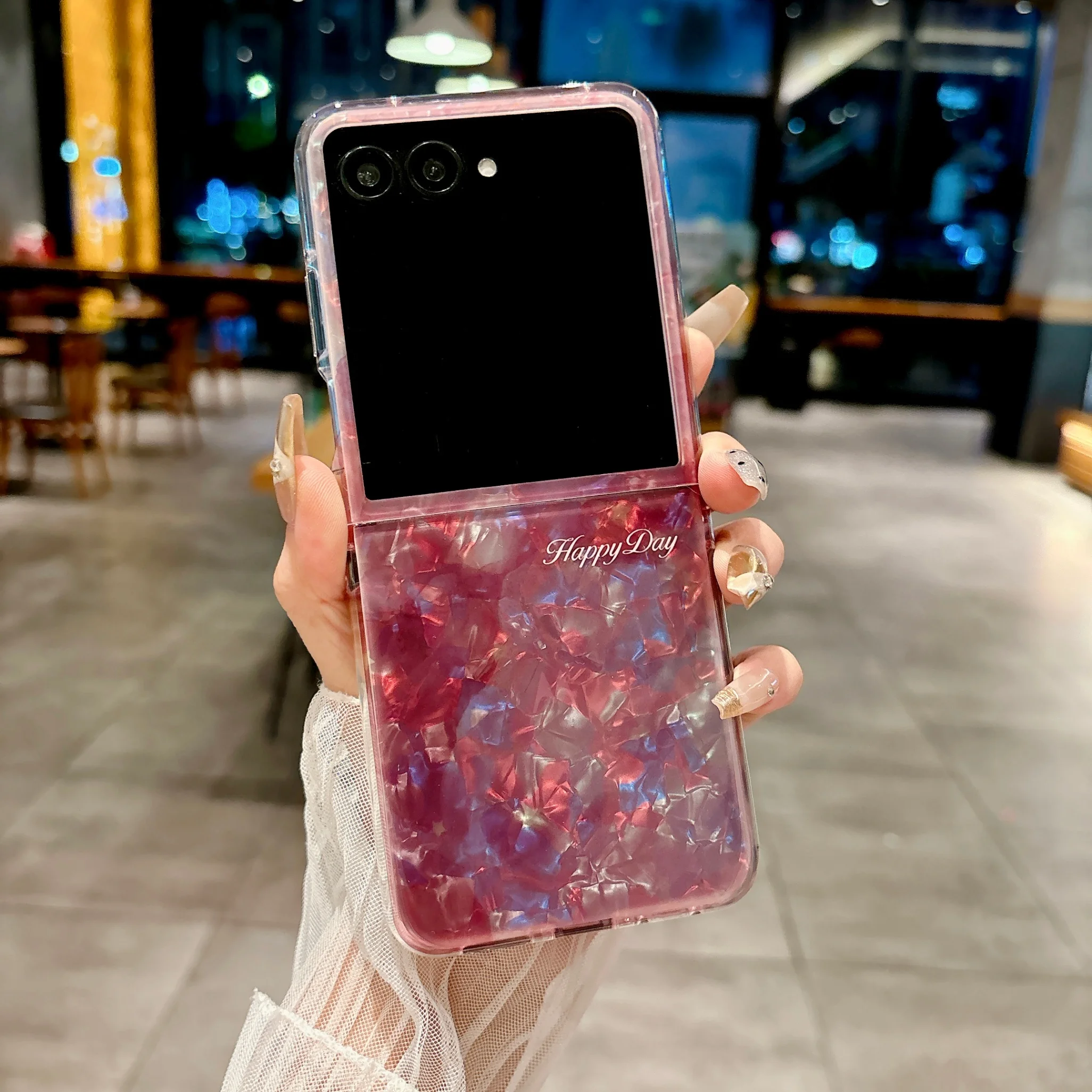 Raspberry Candy Color Patterned PC Phone Case Cover