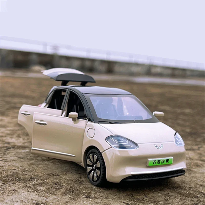 Модель автомобиля Wuling в стиле бинго из металлического сплава, 1:32