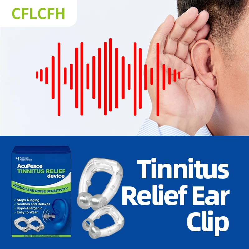 

Tinnitus Relief Magnetic Clip Anti Ear Ringing Pain Itchy Earache Pressure Treatment Improve Hearing Calming Ear Set Ear Clip