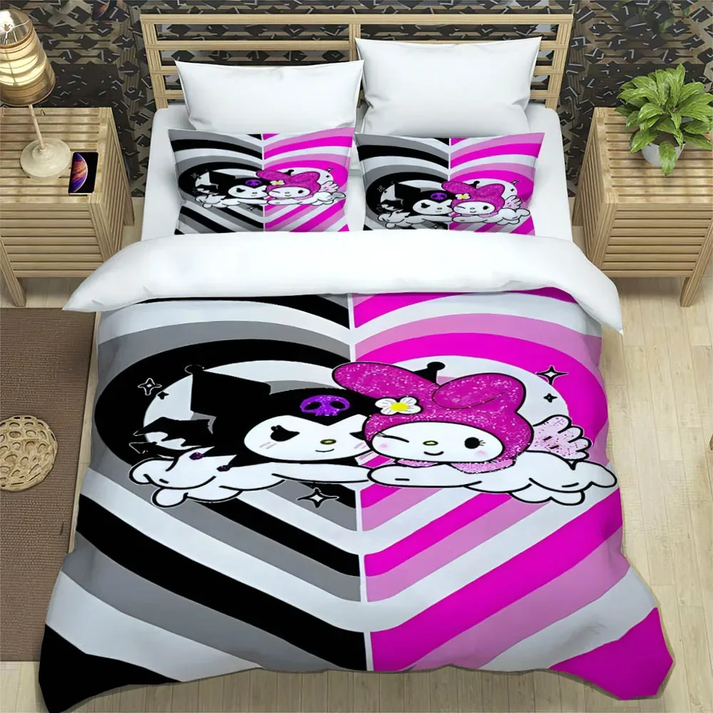 サンリオ Kuromi ベッドカバー 140cm x 205cm サンリオ Kuromi ベッドカバー 140cm x 205cm