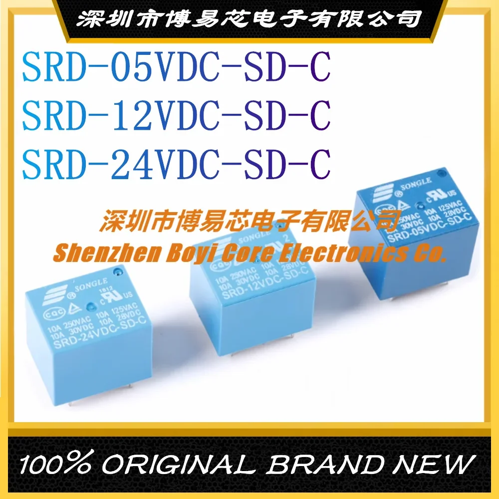 SRD-05V/12V/24VDC-SD-C 5 Feet A Set of Conversion New Original Songle Relay