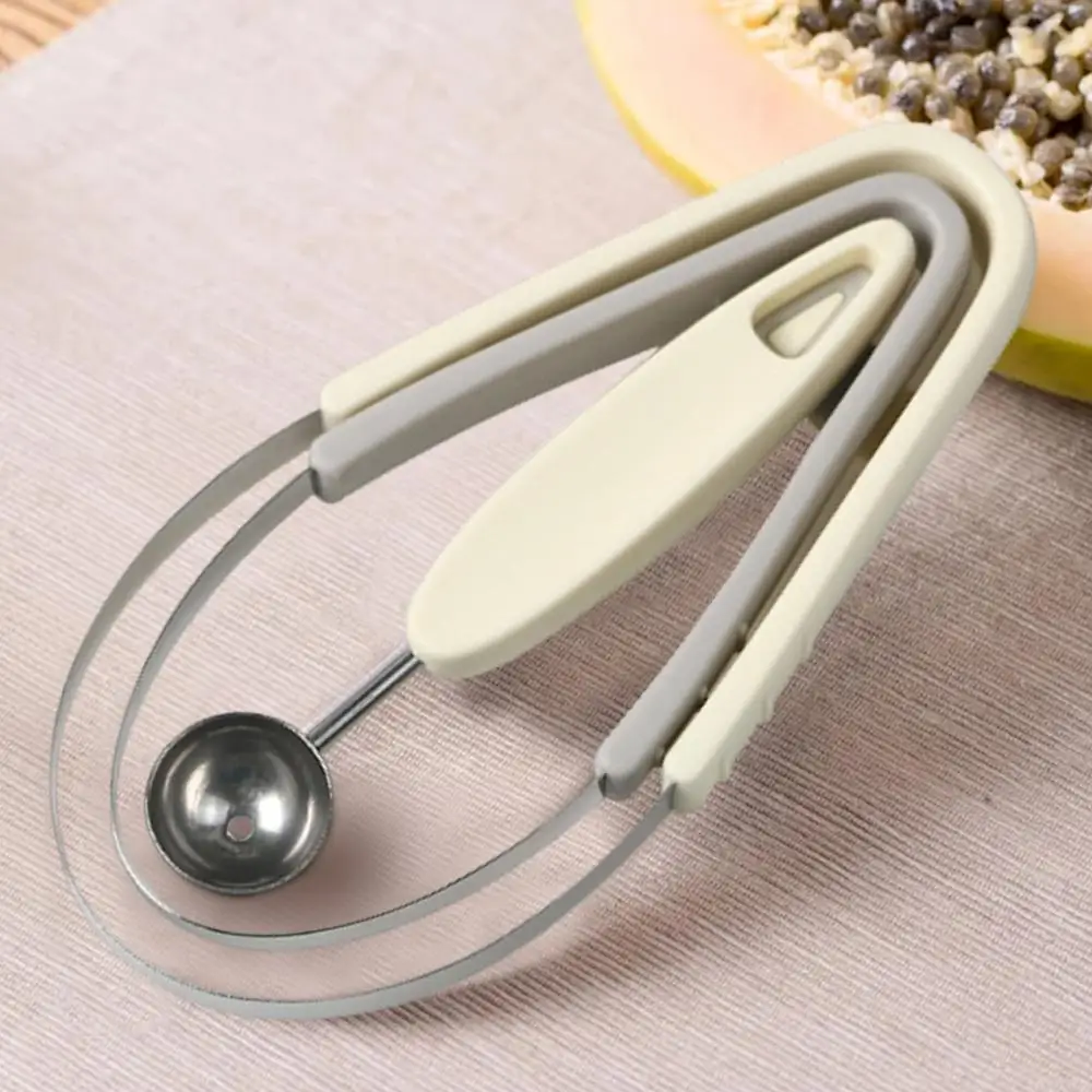 Description Picture 4 of itemWatermelon Baller Scoop Set Baller Melons Scooper Fruit Carving Tools Multifunctional Slicer Portable Fruit Ball Digger For