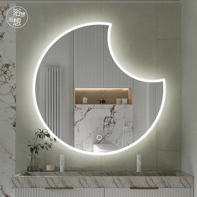 Moon Shaped Decorative Bath Mirrors 1