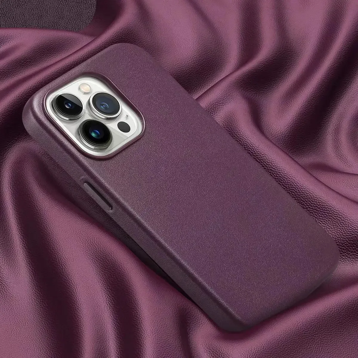 아이폰 16 15 14 13 12 프로 맥스 17 프로 맥스 에어용 맥세이프 가죽 케이스 공식 제품, 마그네틱 애니메이션 무선 충전 커버