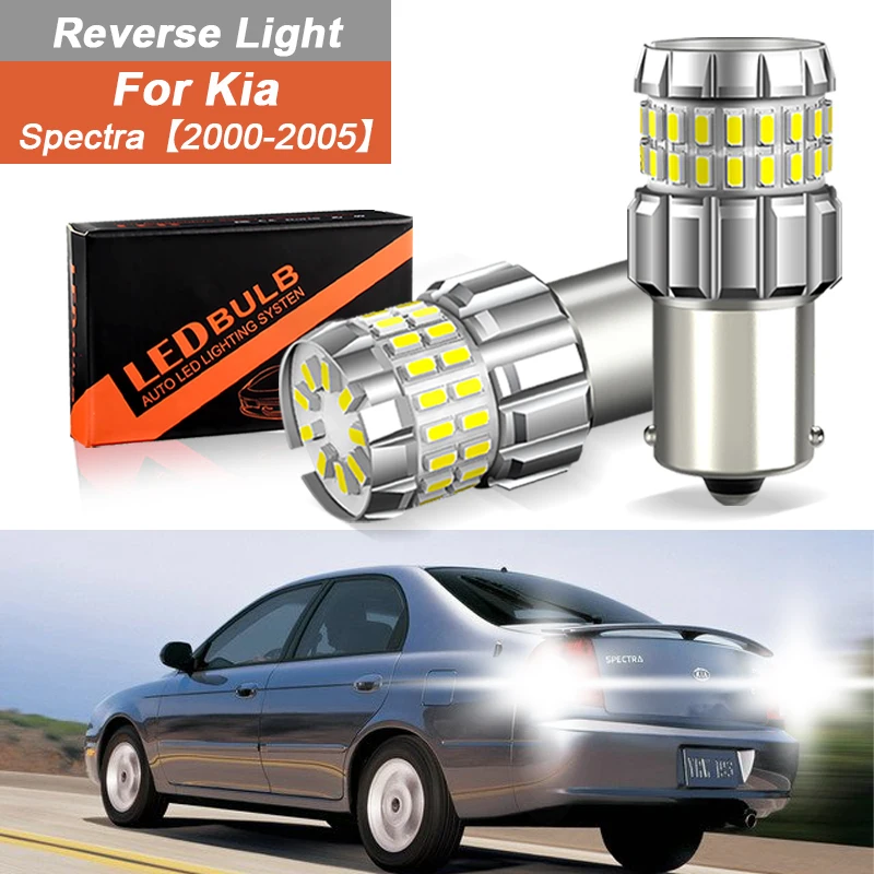 

2 шт., задние фонари Canbus светодиодный 1156 P21w Ba15s 60SMD 4040 для Kia Spectra 2000-2005, сигнальная автомобильная лампа 12 В, аксессуары