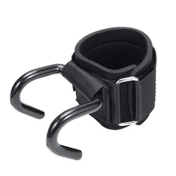 Fitness Power Hook - Pull-Up & Resistance Training Aid, Anti-Fall Grip Enhancer (Black)