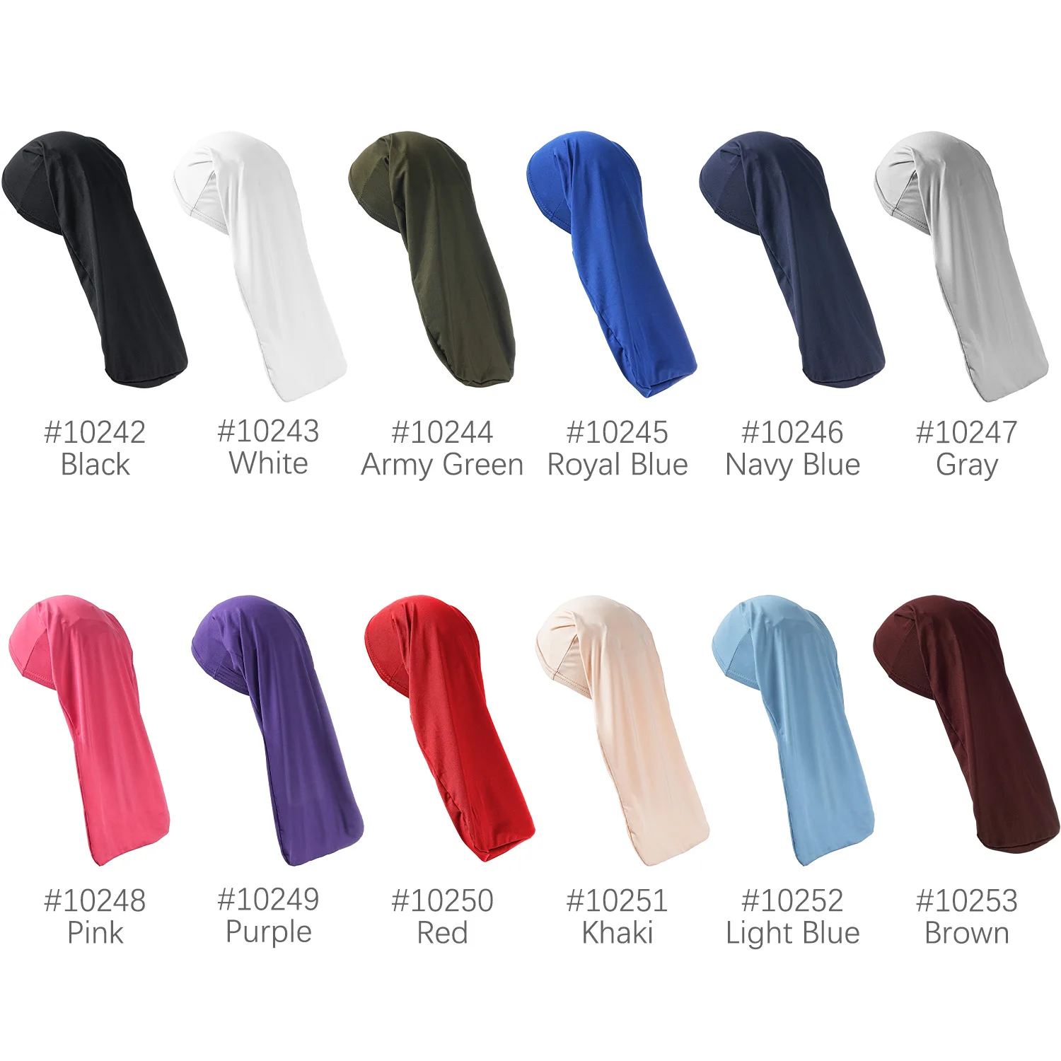 Elastische lange Motorhaube, Schlafmütze, Wickel-Nachtmütze, Pflege, Damen, Herren, Unisex, extra groß, für natürliches lockiges, lockeres Haar – Detail 2