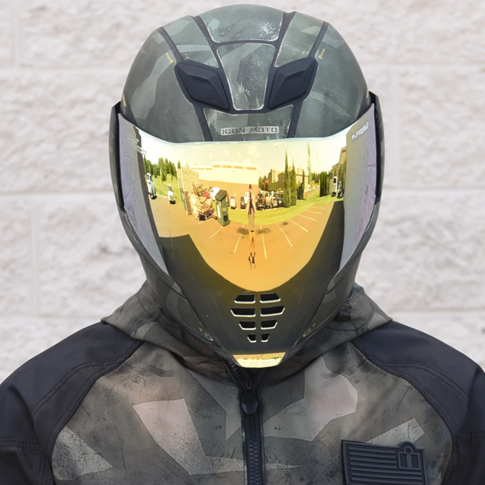 【AD】国内100台のみ　icon IC-06ヘルメット 予備フェイスカバー付き Amazon.com: Moontogo IC-06 Helmet Shields for ICON Airflite