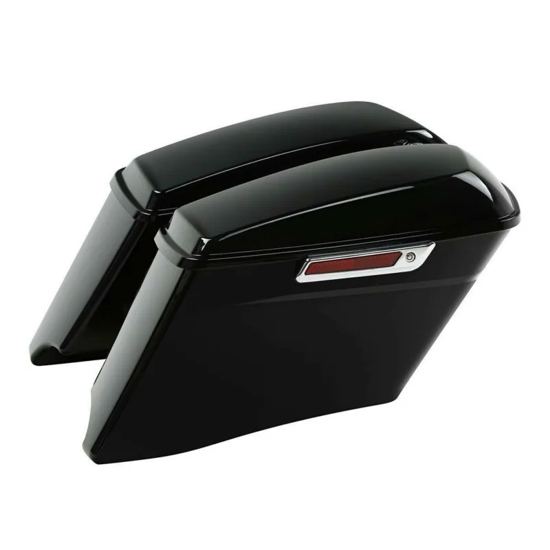 

Motorcycle 4" Stretched Hard Saddlebag Bags For Harley CVO Touring Road Glide 2014-Up