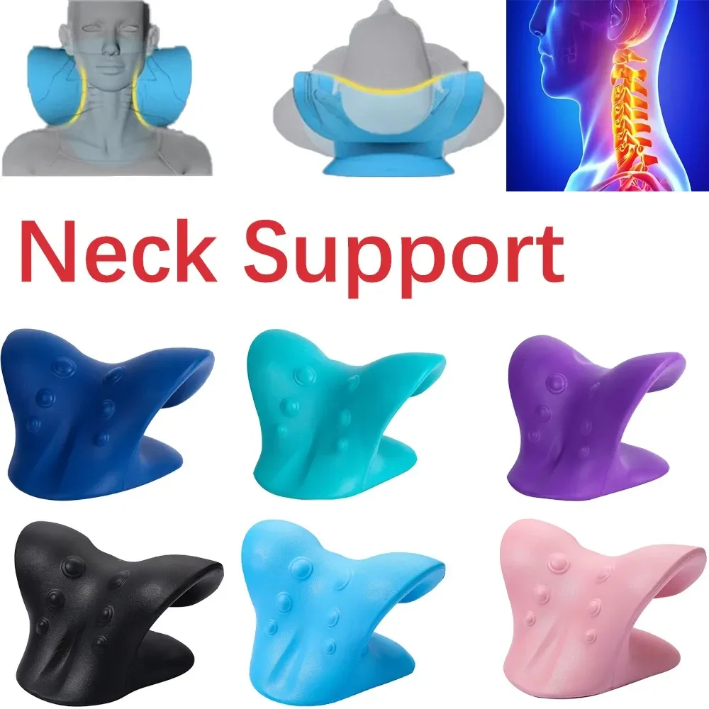 

Neck Stretcher Shoulder Massage Cervical Spine Stretch Gravity Muscle Relaxation Traction Pillow Relieve Pain Spine Correction