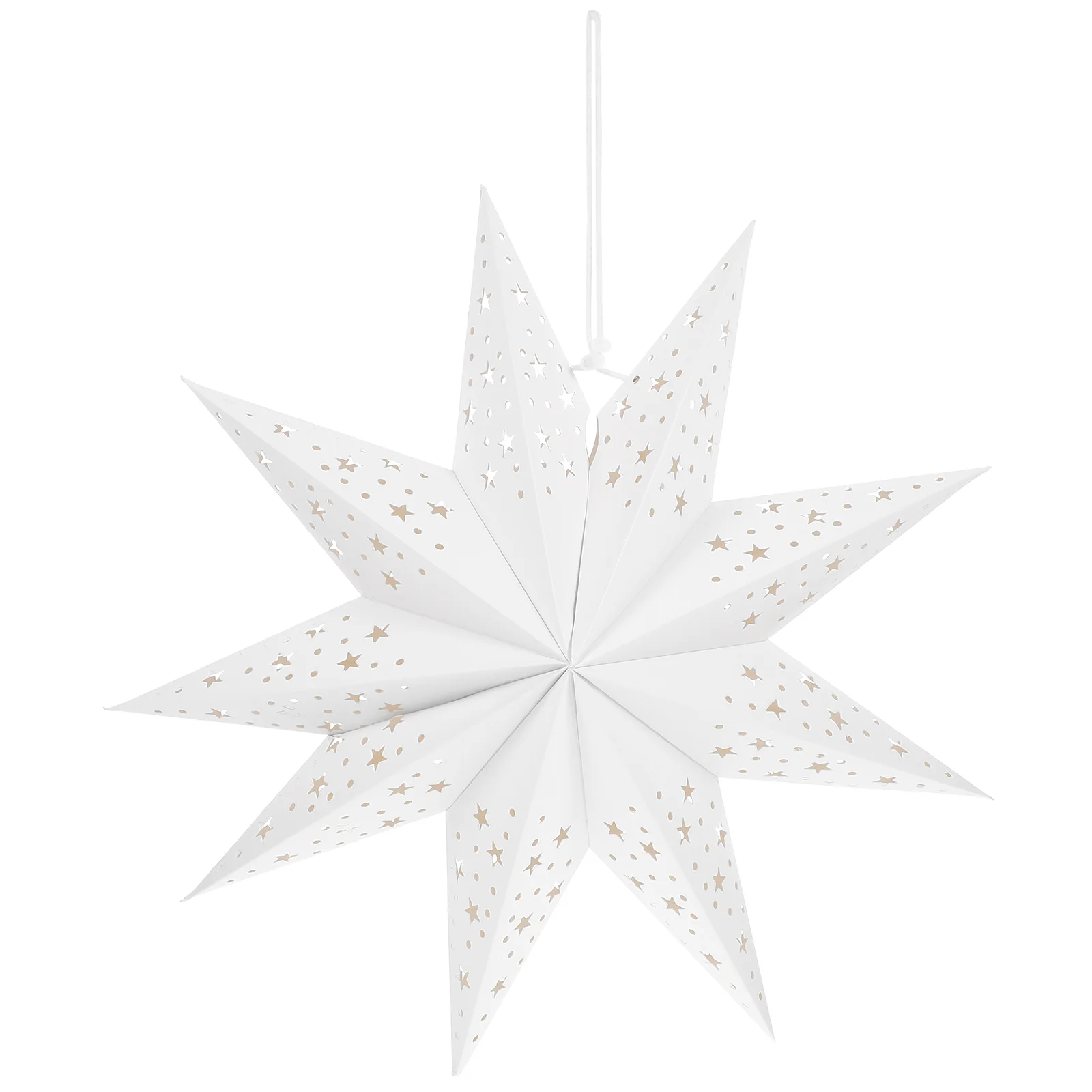 

45cm Hollow Out Star Christmas Tree Hanging Pendant Party Light Window Grille Home Bedroom Night Light Garden Hanging Decoration