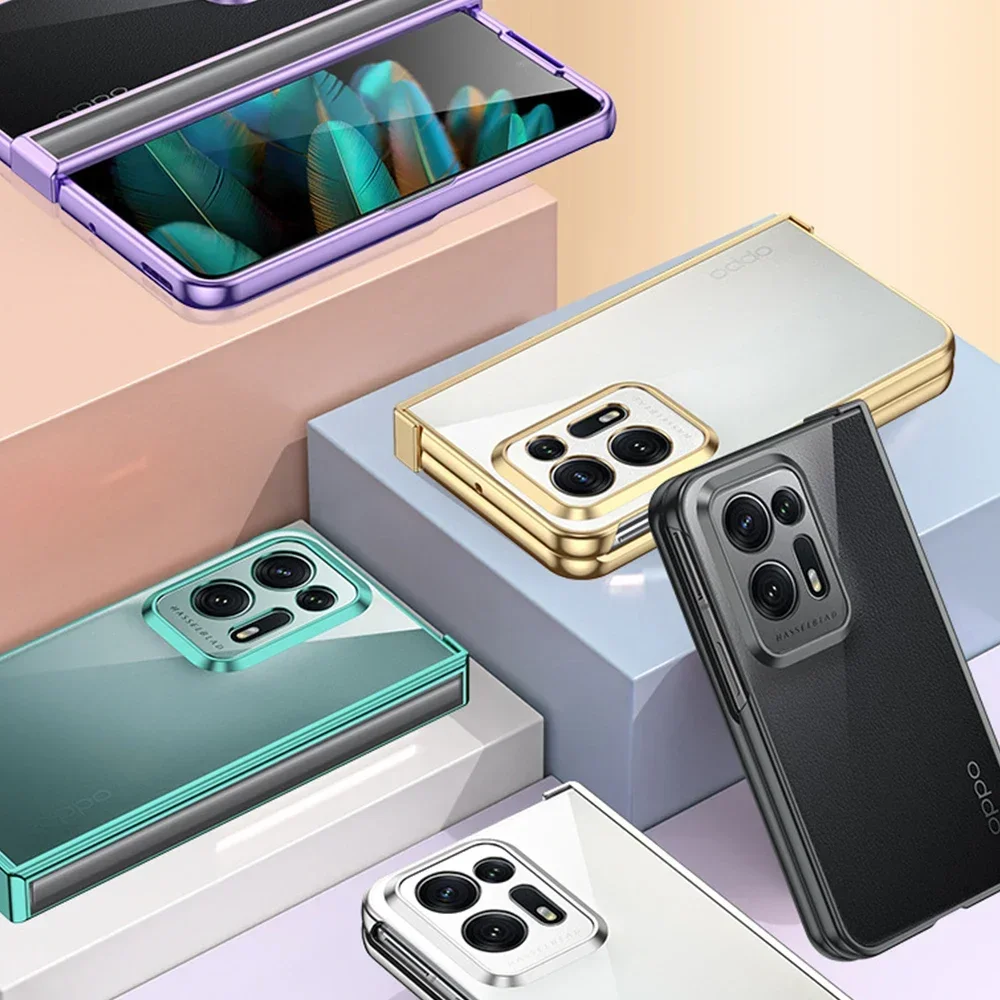 HD Transparent Clear Plating Shockproof Anti-Fall Case with Non-Stick Fingerprint Protection