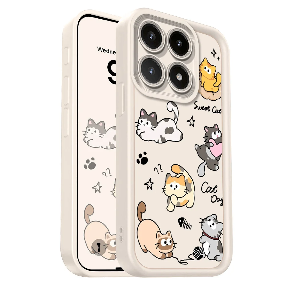 Charming Cat Design Soft Phone Case - Staircase Edition