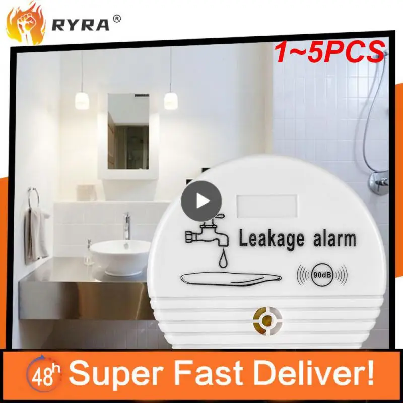 

1~5PCS 90db Leakage Alarm Detector Water Leakage Sensor Wireless Water Leak Detector House Safety Home Security Alarm System