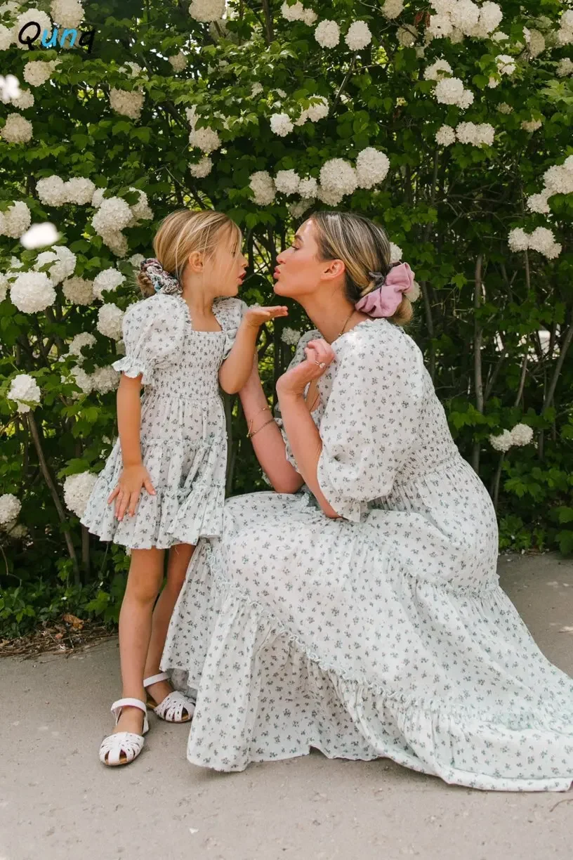 Black Mother Daughter Matching Dresses