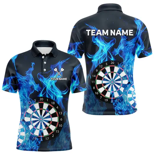 Fashion Darts Graphic Polo Shirt For Men Custom Name Lapel Button 3D Printed Polo Shirts Trend Oversized Loose Kids Sports Tees - Image 6