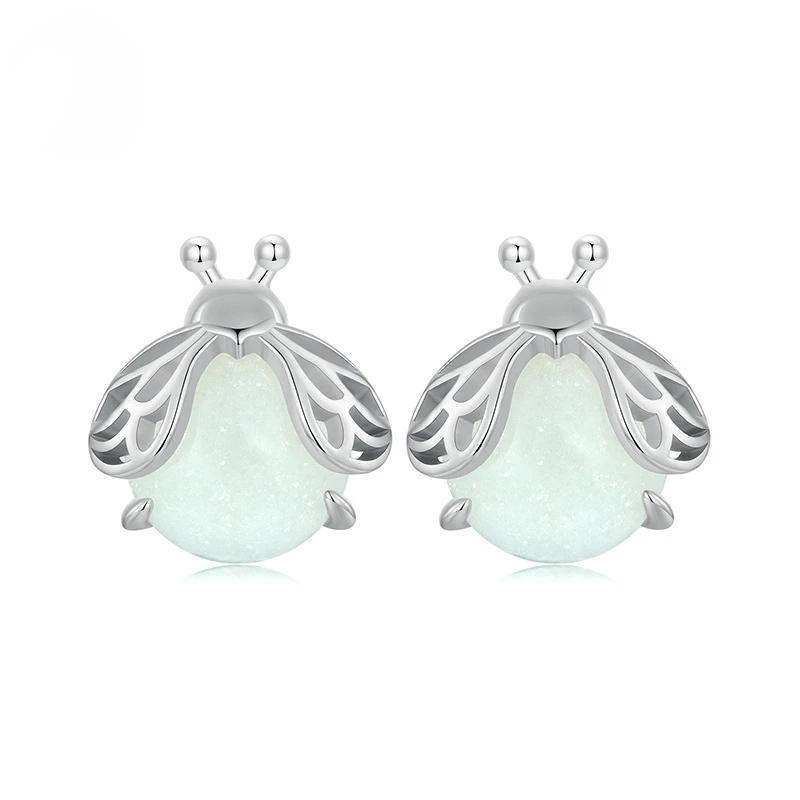 

Brand New 925 Sterling Silver Firefly with Luminous Stones Sparkling Ladies Fine Jewelry