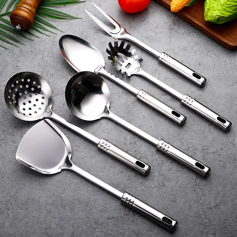 1PC Stainless Steel Kitchen Utensils Household Kitchen Cooking Shovels Frying Shovels
