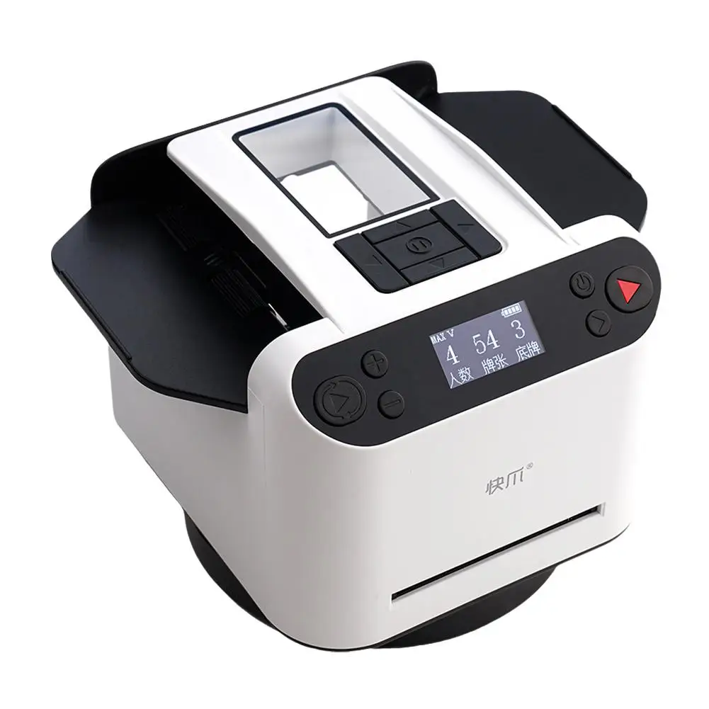 Description Picture 5 of item360° Rotating Automatic Card Shuffle Dealer Machine 2 In 1 Playing Cards Shuffling Dealing Tool Home Party Poker Device