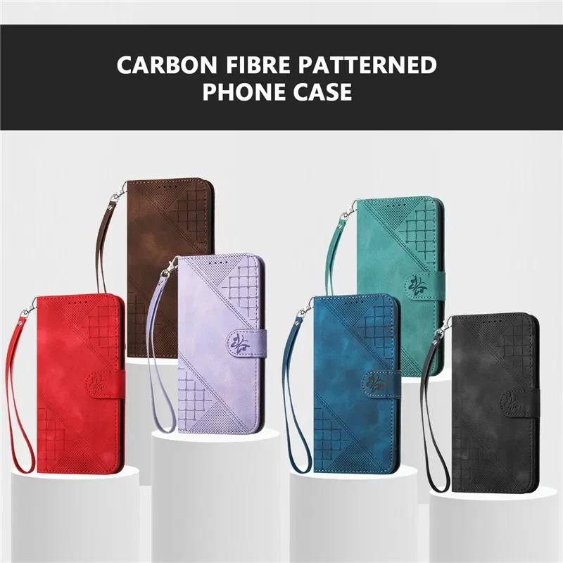 Patterned Flower Leather Wallet Phone Case with Card Holder and Flip Cover