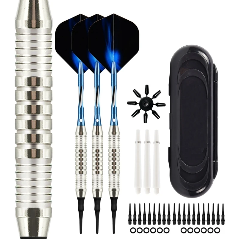 

1 Set Professional Soft Tip Darts Set Soft Electronic Darts Needle Set with Carrying Case for Indoor Game