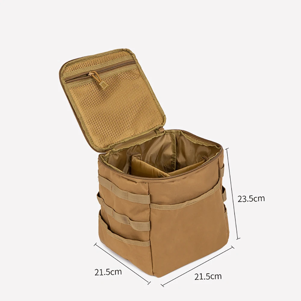 Outdoor Camping Storage Bag Large Capacity Ground Nail Tool Bag Gas Canister Picnic Utensils Cookware Kit Outdoor Camping