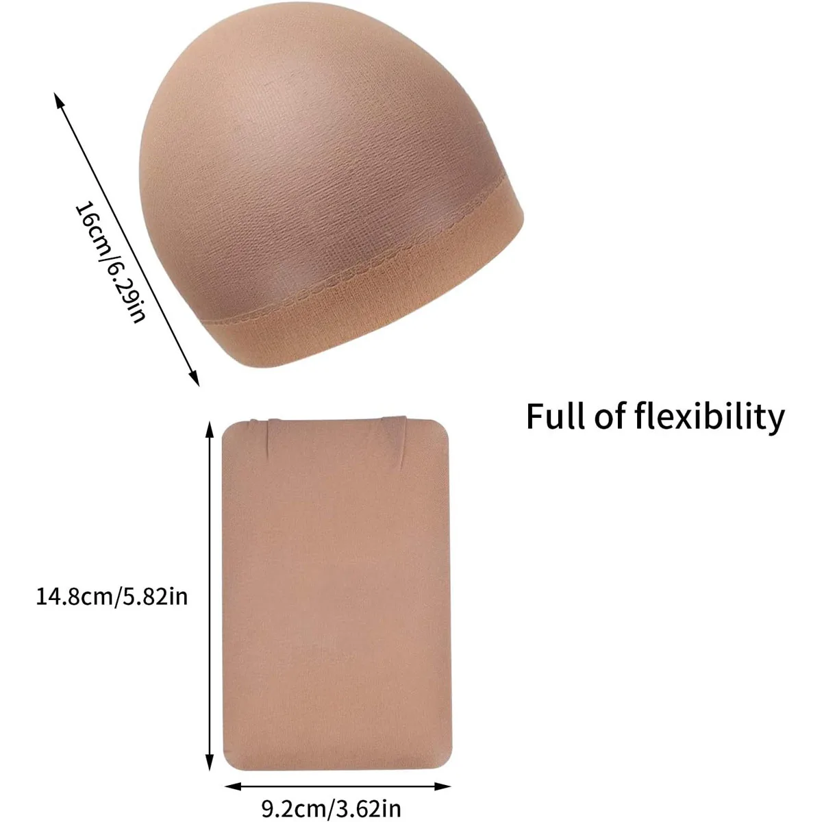 Wig Caps Hair Nets Wig Accessories 1Pack 2Pcs Top Stocking Nylon Wig Cap Hair Net For Weave Hair Wig Nets Black Stretch Mesh Cap For Making Wigs Free Size