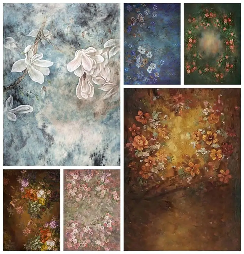 

Laeacco Baby Shower Photozone Faded Flowers Blossom Newborn Kids Portrait Photo Backdrops Photography Backgrounds Photo Studio
