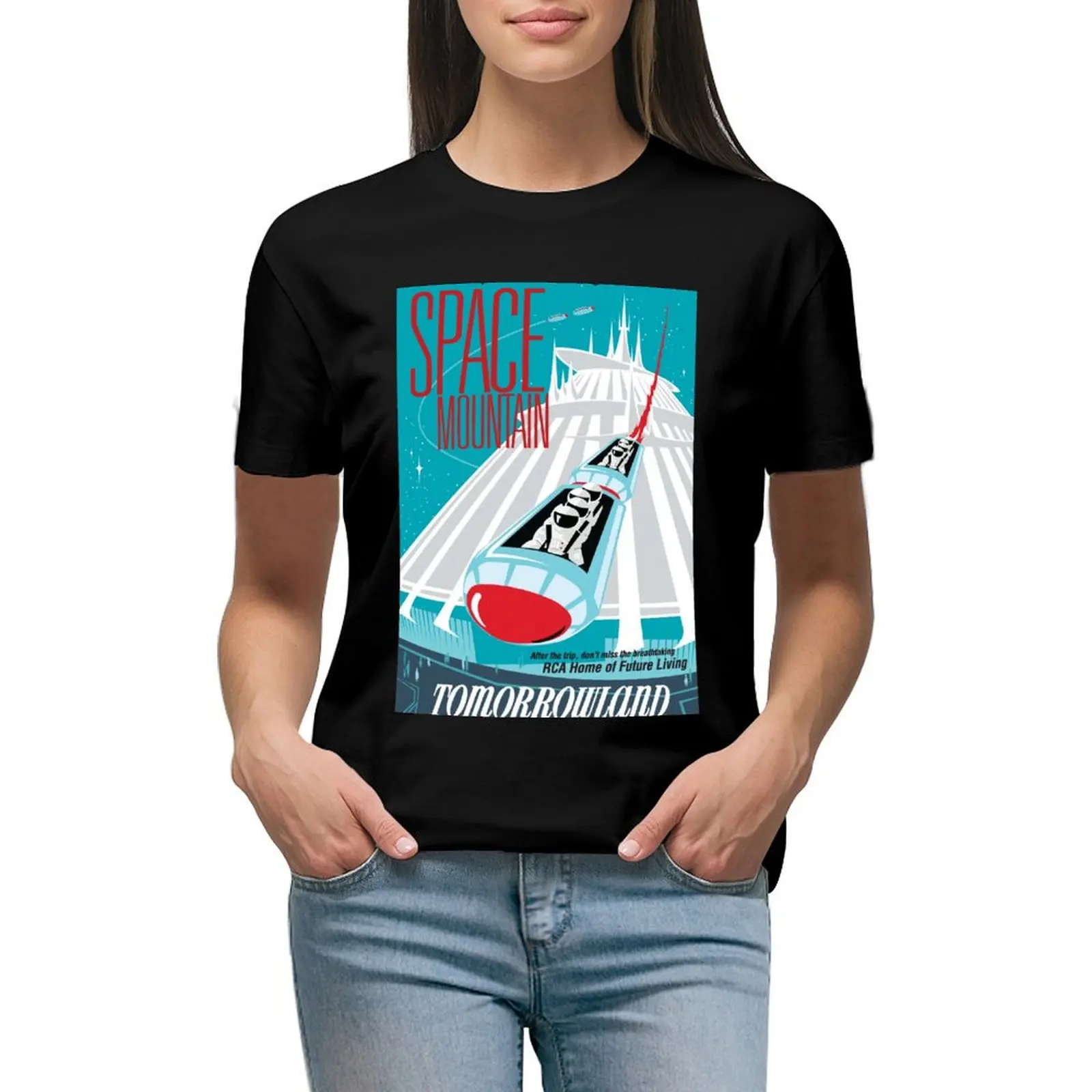 

Space Mountain T-Shirt customs design your own aesthetic clothes oversized korean fashion womans clothing